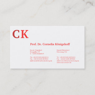 Monogram Visitekaartjes