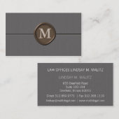 Monogram Visitekaartjes - Gepersonaliseerd (Voorkant / Achterkant)