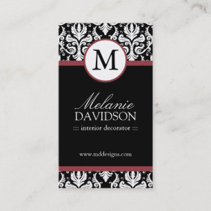 Monogram Visitekaartjes voor interieurontwerp