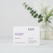 Monogram Visitenkarten Visitekaartje (Staand voorkant)