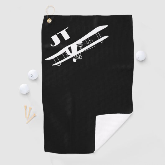 Monogram & Vliegtuig, Eenvoudig, Cool Aviation Golfhanddoek (Insitu)