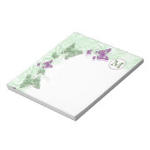 monogram vlinder florzirl notitieblok (Gedraaid)