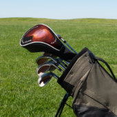 Monogram vlindernevel - Roze Sinaasappel | Golfheadcover (Insitu)