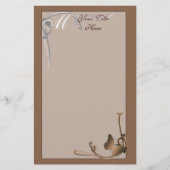 Monogram vlinderstationery briefpapier (Voorkant)