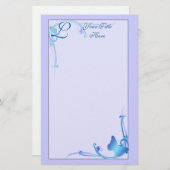 Monogram vlinderstationery briefpapier (Voorkant / Achterkant)