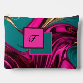 Monogram Vloeibaar Water Hot Roze, Goud & Groen Etui