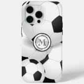 Monogram Voetbal Case-Mate iPhone Case (Achterkant)