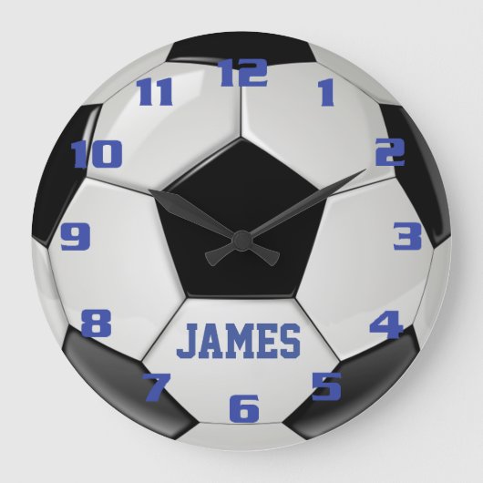 Monogram Voetbal Grote Klok (Voorkant)