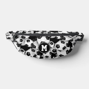 Monogram voetbal patronen heuptasje