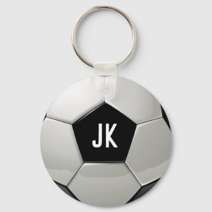 Monogram Voetbal Sleutelhanger