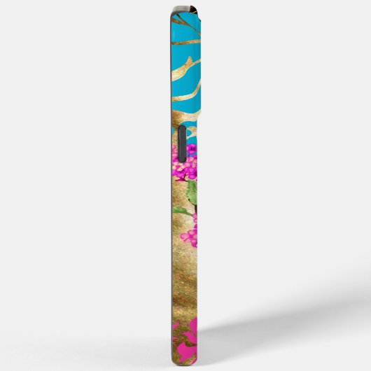 Monogram Vogelkooi Vogeldamast Bloemen Case-Mate iPhone Case (Achterkant / Rechts)