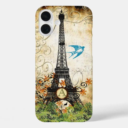 Monogram  vogelpluistoren Case-Mate iPhone case (Achterkant)
