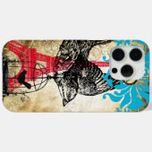 Monogram vogelvuiltoren Damask iPhone Case-Mate iPhone Case (Achterkant (horizontaal))