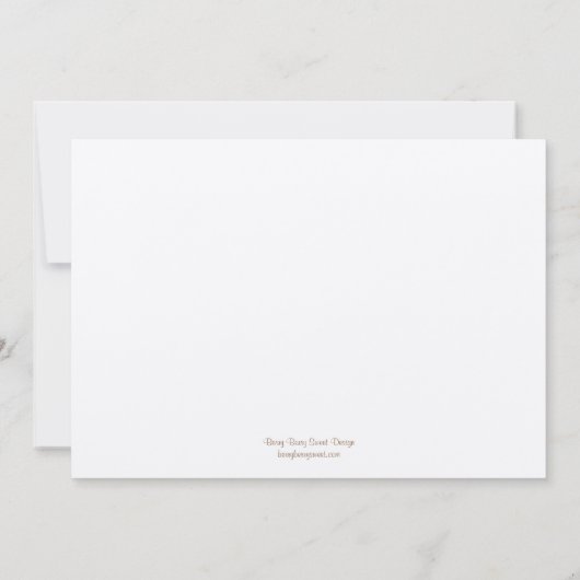 Monogram Vogelwedstrijd - Latte Kaart (Achterkant)