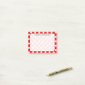 Monogram Volleybalballen Rood Post-it® Notes (Op bureau)