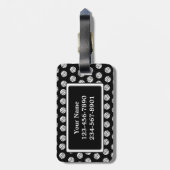 Monogram Volleyball Bagagelabel (Achterkant verticaal)