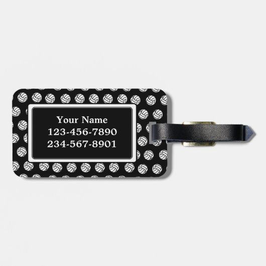 Monogram Volleyball Bagagelabel (Achterkant horizontaal)