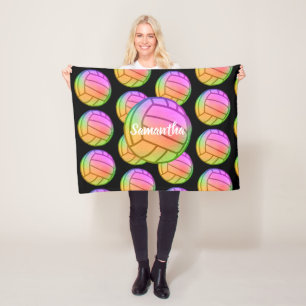 Monogram Volleyball Fleece Deken