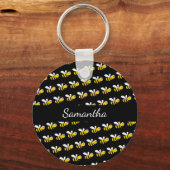 Monogram voor Blac bijen Sleutelhanger (Voorkant)