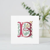 Monogram voor de Fleur-de-lis B Kaart (Staand voorkant)