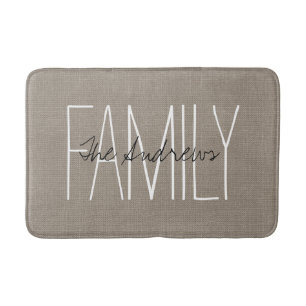 Monogram voor de Robuuste grafische Familie Badmat