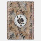  monogram voor dragonfly-onderdruk deken (Voorkant Verticaal)