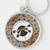 monogram voor dragonfly-onderdruk sleutelhanger (Voorkant)