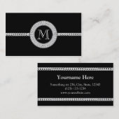 Monogram voor e-mailkaarttemplate visitekaartje (Voorkant / Achterkant)