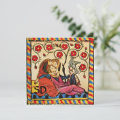 MONOGRAM VOOR ETERNAL LOVE WEDDING PARCHMENT KAART (Staand voorkant)