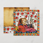 MONOGRAM VOOR ETERNAL LOVE WEDDING PARCHMENT KAART (Voorkant / Achterkant)