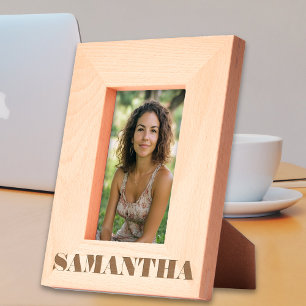 Monogram voor gepersonaliseerde naam gegraveerde lijstjes