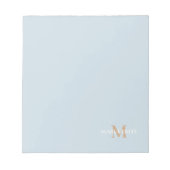 Monogram voor gepersonaliseerde naam notitieblok (Voorkant)