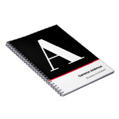 Monogram voor gepersonaliseerde naam notitieboek (Rechterzijde)