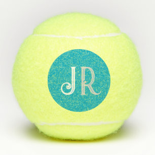 Monogram voor gepersonaliseerde naam tennisballen