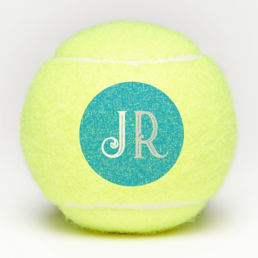 Monogram voor gepersonaliseerde naam tennisballen (Voorkant)