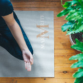 Monogram voor gepersonaliseerde naam yogamat