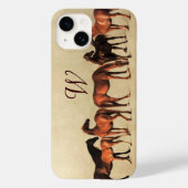 Monogram VOOR HORSES/MARS EN FOALS Case-Mate iPhone Case (Achterkant)