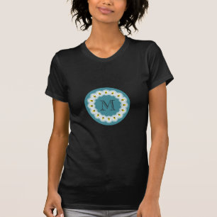 Monogram voor kleine bijen van de cartoon t-shirt