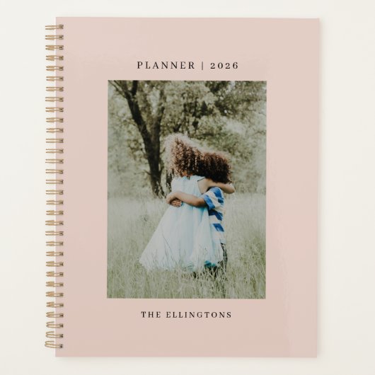 Monogram voor moderne naam Foto 2022 Planner (Voorkant)