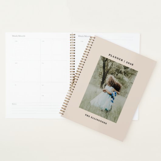 Monogram voor moderne naam Foto 2022 Planner (Display)