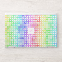 Monogram voor moderne Stippen voor regenboogstral