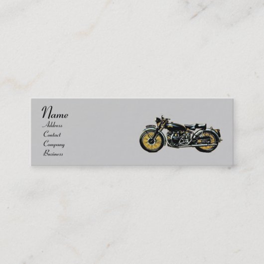 MONOGRAM VOOR  MOTORCYCLI MINI VISITEKAARTJE (Voorkant)