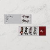 MONOGRAM VOOR  MOTORCYCLI MINI VISITEKAARTJE (Voorkant / Achterkant)