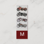 MONOGRAM VOOR  MOTORCYCLI MINI VISITEKAARTJE (Achterkant)