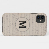 Monogram voor muziekblad Case-Mate iPhone case (Achterkant (horizontaal))