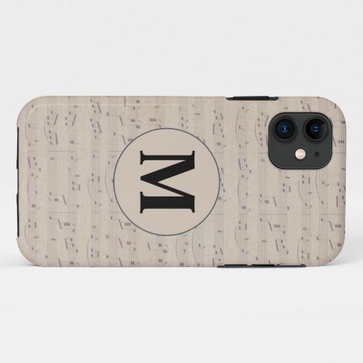 Monogram voor  muziekblad Case-Mate iPhone case (Achterkant (horizontaal))