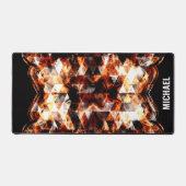 Monogram voor oranje vonkdriehoek, elektrisch bureaumat (Voorkant)