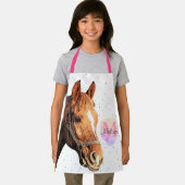 Monogram voor  paardendier paardensportstallen schort (Insitu)