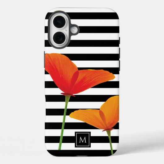 Monogram voor popy zwarte stripper Case-Mate iPhone case (Achterkant)