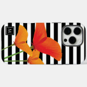 Monogram voor popy zwarte stripper Case-Mate iPhone case (Achterkant (horizontaal))